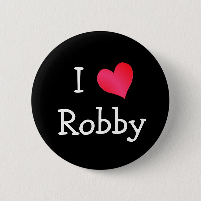 I Liebe Robby Button (Vorderseite)