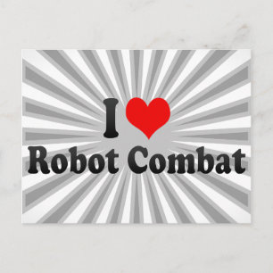 I Liebe Robot Combat Postkarte