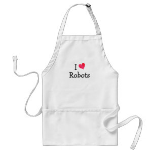 I Liebe Roboter Schürze