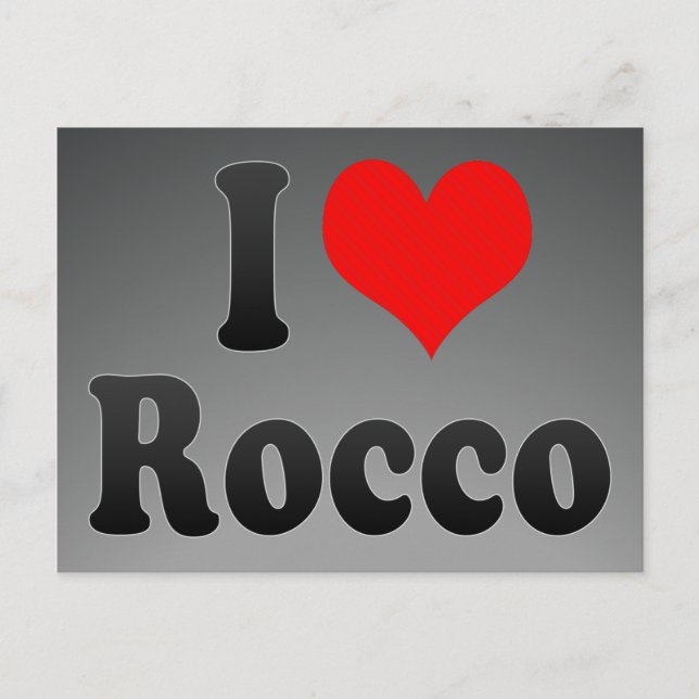 I Liebe Rocco Postkarte (Vorderseite)