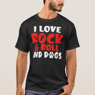 I Liebe Rock and Roll and Dogs Rocker T-Shirt