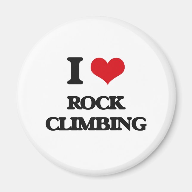I Liebe Rock Climbing Magnet (Vorne)