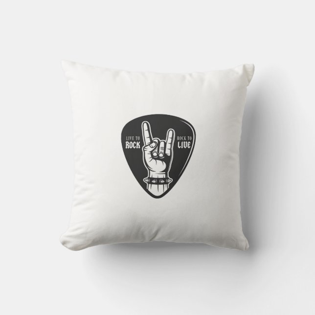 I Liebe Rock Kissen (Vorderseite)