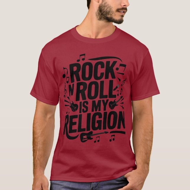 I Liebe Rock Music T - Shirt (Vorderseite)