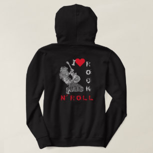I Liebe Rock N' Roll - Gitarrenspieler - Rock Part Hoodie