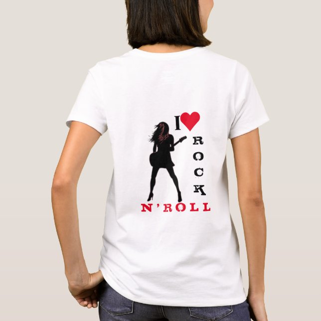 I Liebe Rock N' Roll - Rock N' Roll Girl - T-Shirt (Rückseite)