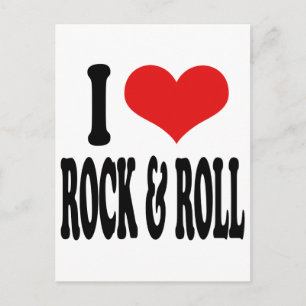 I Liebe Rock & Roll Postkarte