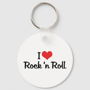 I Liebe Rock & Roll Schlüsselanhänger