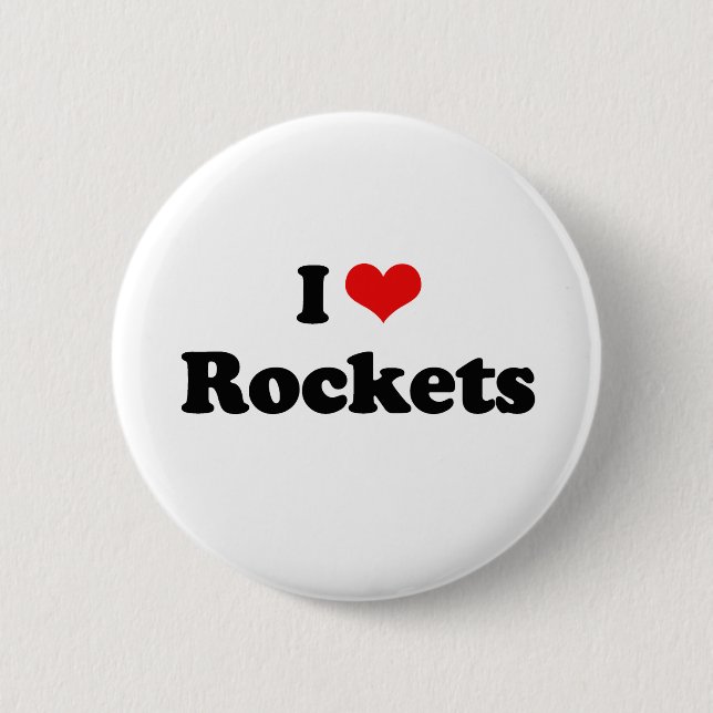I Liebe Rockets Tshirt Button (Vorderseite)