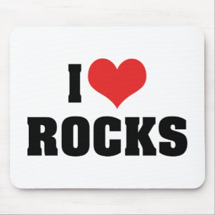 I Liebe Rocks - Rock Geology Geologist Lover Mousepad