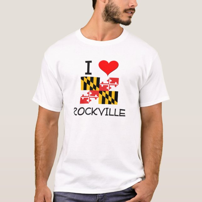 I Liebe Rockville Maryland T-Shirt (Vorderseite)