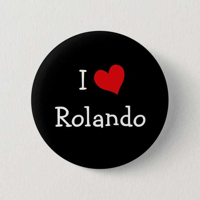 I Liebe Rolando Button (Vorderseite)