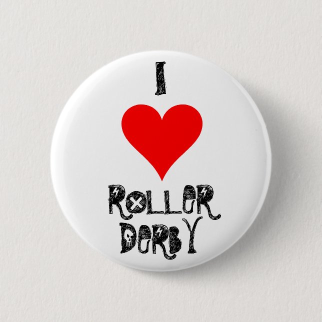 I LIEBE-ROLLE DERBY BUTTON (Vorderseite)