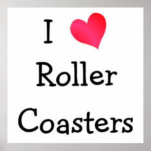 I Liebe Roller Untersetzer Poster