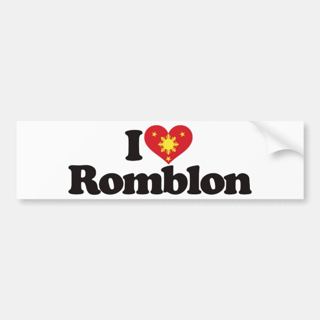 I Liebe Romblon Autoaufkleber (Vorne)