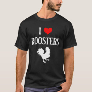 I Liebe Roosters I Hecht Rooster Hähnchen T-Shirt