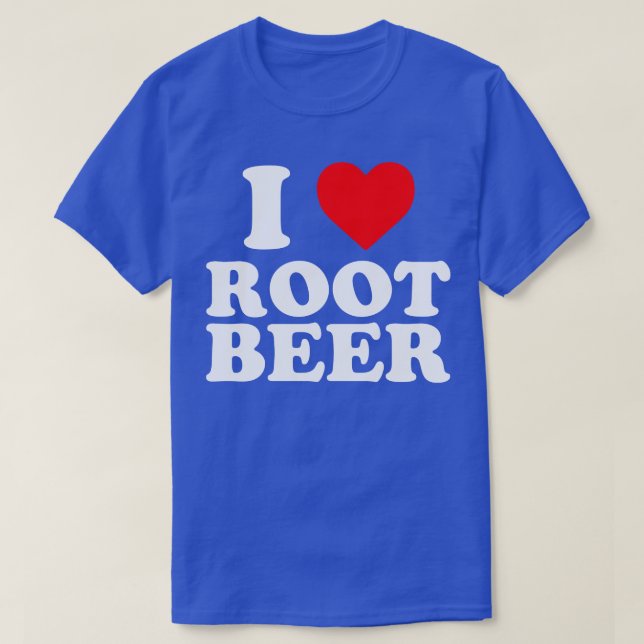I Liebe Root Bee I Heart Root Beer T-Shirt (Design vorne)