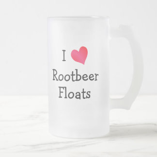 I Liebe Rootbeer Floats Mattglas Bierglas