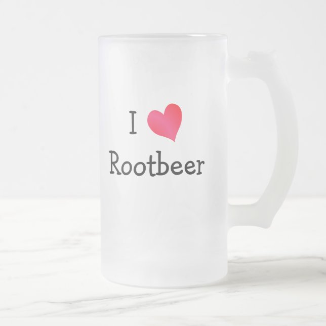 I Liebe Rootbeer Mattglas Bierglas (Rechts)