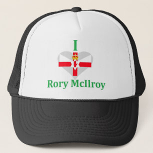 I Liebe Rory McIlroy Nordirland Flaggen-Art Truckerkappe