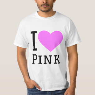 I Liebe rosa T-Shirt
