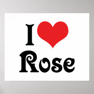 I LIEBE ROSE POSTER