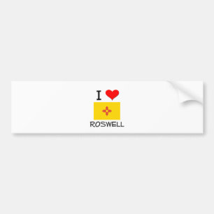 I Liebe Roswell New-Mexiko Autoaufkleber