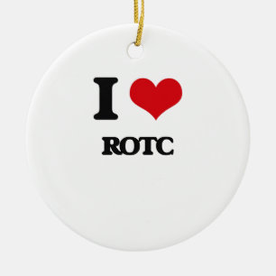 I Liebe Rotc Keramik Ornament
