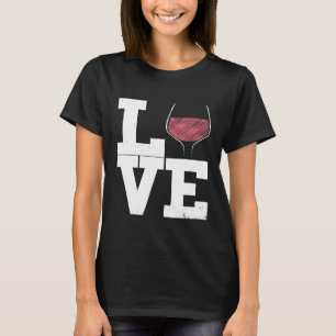 I Liebe Roter Wein Weinkultur und Erde Weinkultur T-Shirt