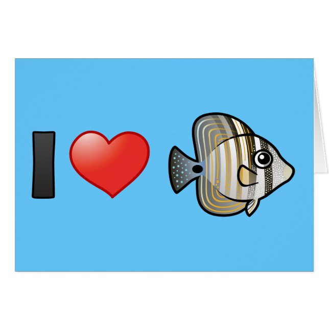 I Liebe Rotes Meer Sailfin Tang (Vorderseite (Horizontal))