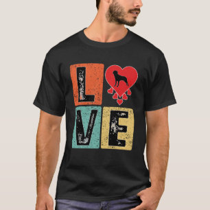 I Liebe Rottweiler Dog Valentine's Day Rottweiler T-Shirt