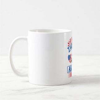 I Liebe Rottweilers und USA Kaffeetasse