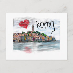 I Liebe Rovinj Postkarte