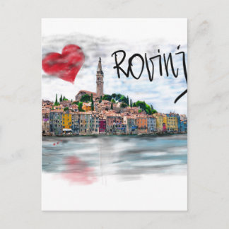 I Liebe Rovinj Postkarte