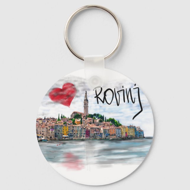 I Liebe Rovinj Schlüsselanhänger (Vorderseite)