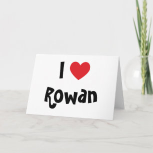 I Liebe Rowan Feiertagskarte