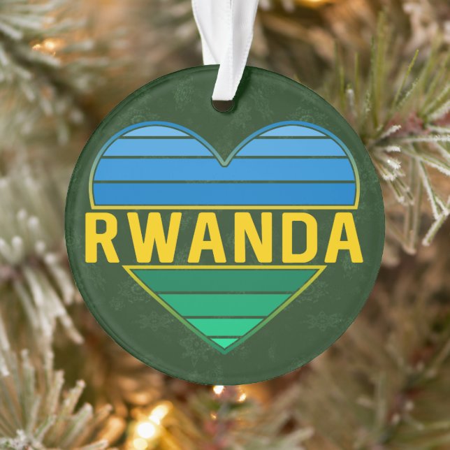 I Liebe Ruanda, ruandisches ruandisches Herz Ornament (Baum)