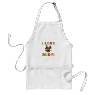 I Liebe Rudy Reindeer Schürze