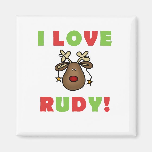 I Liebe Rudy Tshirts and Gifts Magnet (Vorne)