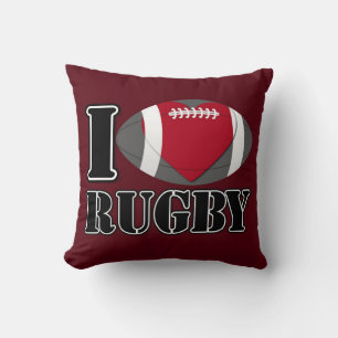 I Liebe Rugby Pillow Kissen