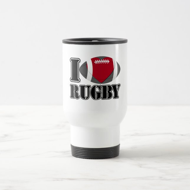 I Liebe Rugby - Tasse (Mittel)