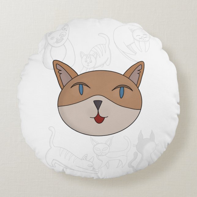 I LIEBE RUNDES KISSEN (Vorderseite)