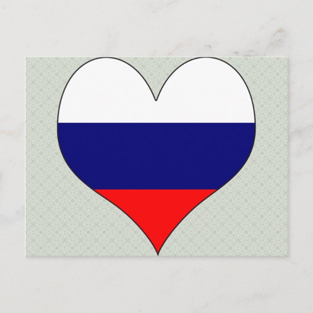 I Liebe Russland Postkarte (Vorderseite)