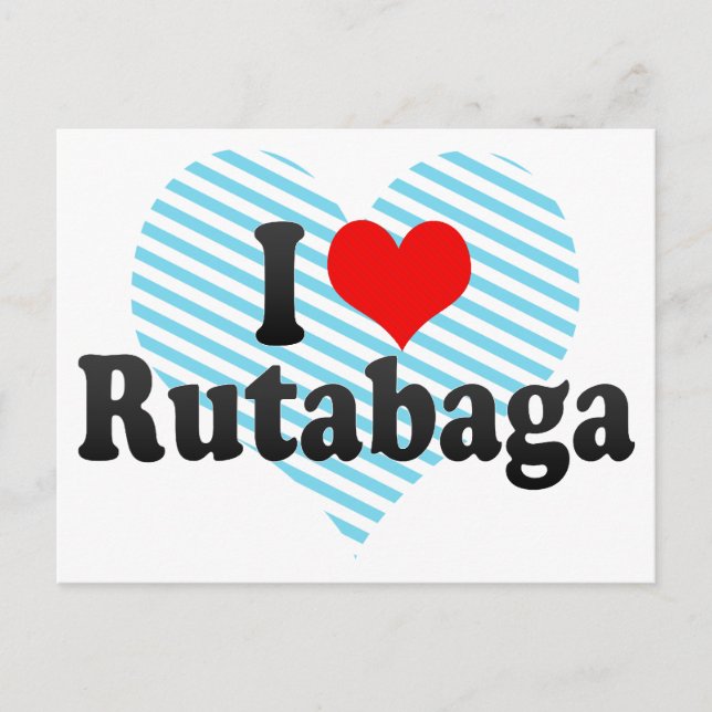 I Liebe Rutabaga Postkarte (Vorderseite)