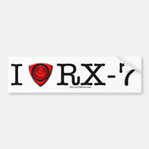 I Liebe RX-7 Autoaufkleber