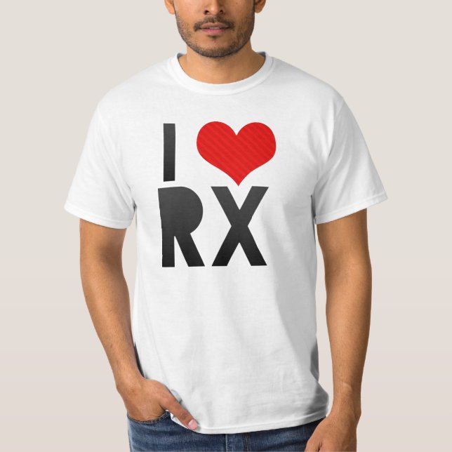 I Liebe RX T-Shirt (Vorderseite)