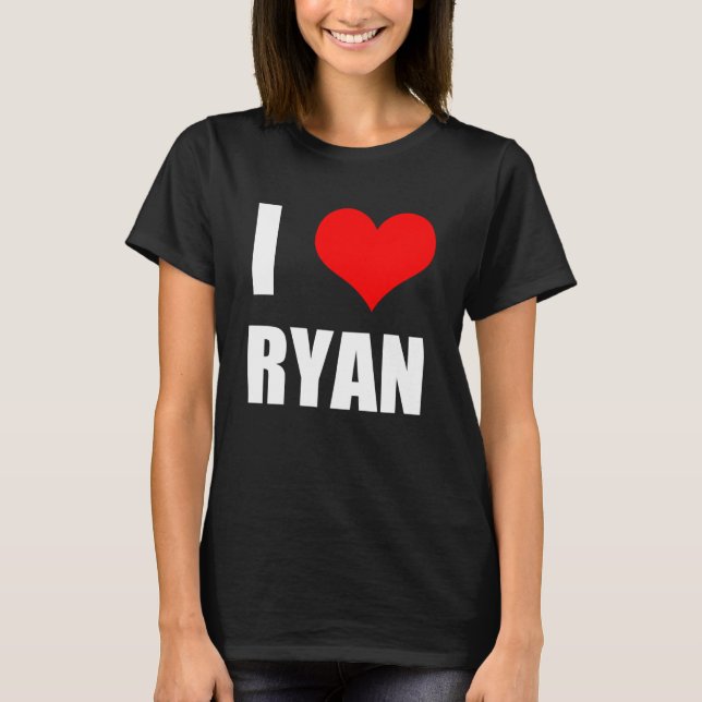 I Liebe Ryan Heart T-Shirt (Vorderseite)