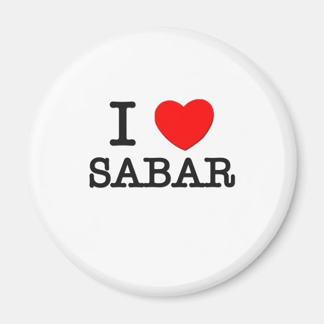 I Liebe Sabar Magnet (Vorne)
