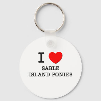 I Liebe Sable Island Ponies (Pferde) Schlüsselanhänger