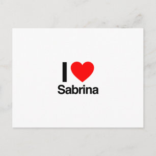 I Liebe sabrina Postkarte